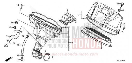 FILTRE A AIR NC750SAF de 2015